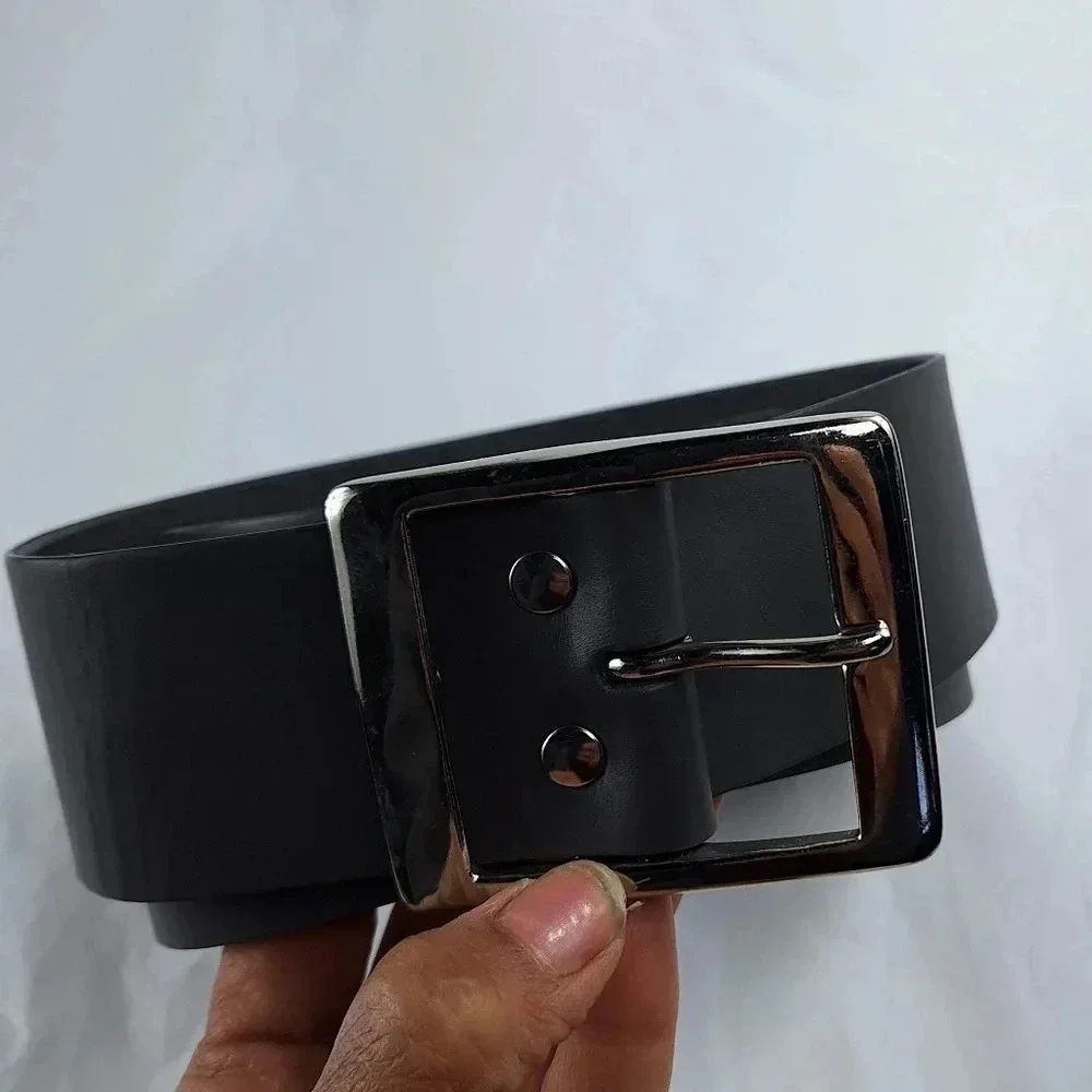 Buckle My Belt Full Grain Leather Belt 49 Inches in Length Black Made in the UK